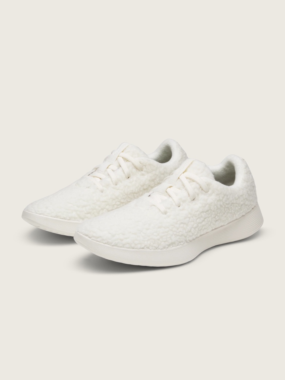 NWT Allbirds Wool Runner Fluffs Natural White Sneakers Women’s 10 Cozy Wool